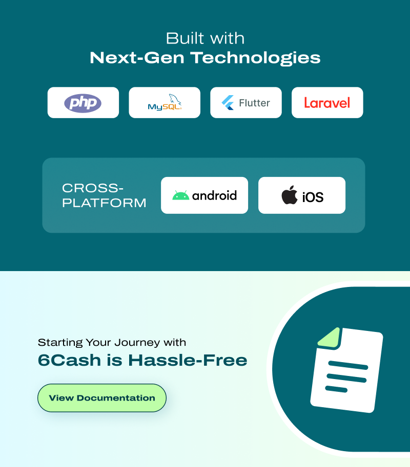 6Cash - Digital Wallet Mobile App with Laravel Admin Panel