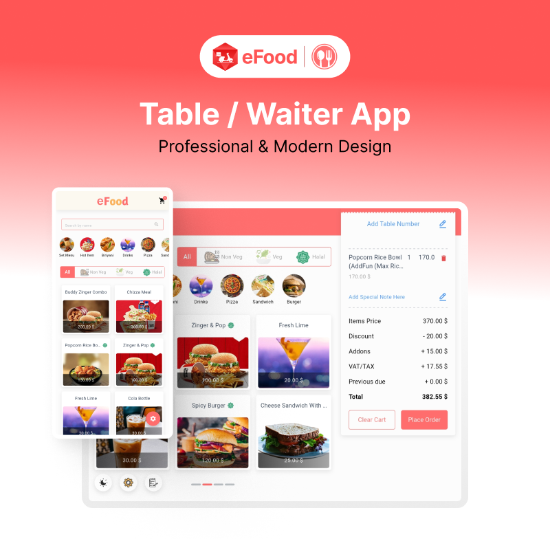 eFood - Table/Waiter App