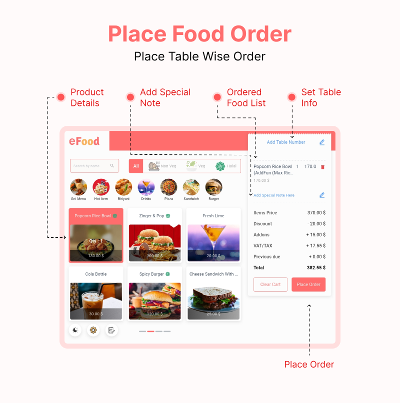 eFood - Table/Waiter App